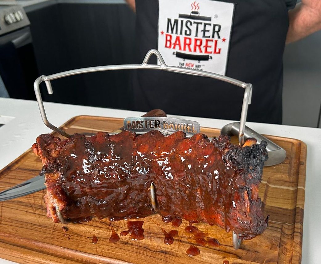 Rib Rack for the Grill - Master BBQ Ribs